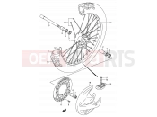SUZUKI RM125 K5 (2005) (E03,E28,E33) 30A - FRONT WHEEL (MODEL K5/K6)