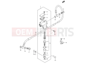 SUZUKI RM125 K6 (2006) (E03,E28,E33) 38C - REAR MASTER CYLINDER (MODEL K5/K6)