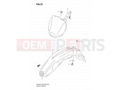 SUZUKI RM125 K7 (2007) (E03,E28,E33) 23 - FRONT FENDER