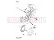 SUZUKI RM125 K7 (2007) (E03,E28,E33) 31 - FRONT WHEEL