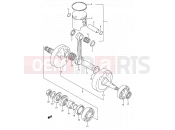 SUZUKI RM125 K (1989) (E03,E28,E33) 5 - CRANKSHAFT (MODEL K)