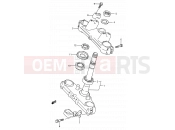 SUZUKI RM125 K (1989) (E03,E28,E33) 23 - STEERING STEM (MODEL K)