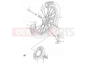 SUZUKI RM125 K (1989) (E03,E28,E33) 25 - FRONT WHEEL