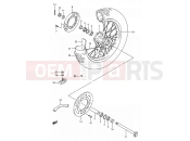 SUZUKI RM125 K (1989) (E03,E28,E33) 35 - REAR WHEEL (MODEL K)