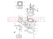 SUZUKI RM125 L (1990) (E03,E28,E33) 1A - CYLINDER (MODEL L)