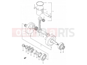 SUZUKI RM125 L (1990) (E03,E28,E33) 5A - CRANKSHAFT (MODEL L)