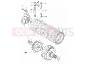 SUZUKI RM125 L (1990) (E03,E28,E33) 10 - CLUTCH