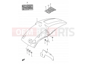 SUZUKI RM125 L (1990) (E03,E28,E33) 34 - REAR FENDER