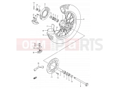 SUZUKI RM125 L (1990) (E03,E28,E33) 35A - REAR WHEEL (MODEL L/M)