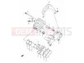 SUZUKI RM125 L (1990) (E03,E28,E33) 36A - REAR CALIPERS (MODEL L)