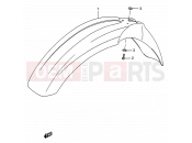 SUZUKI RM125 M (1991) (E03,E28,E33) 24 - FRONT FENDER