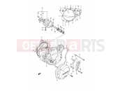 SUZUKI RM125 N (1992) (E03,E28,E33) 4 - CRANKCASE COVER- WATER PUMP