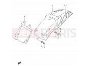 SUZUKI RM125 N (1992) (E03,E28,E33) 33 - REAR FENDER (MODEL N)