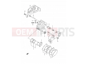 SUZUKI RM125 N (1992) (E03,E28,E33) 35 - REAR CALIPERS (MODEL N)