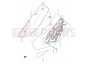 SUZUKI RM125 P (1993) (E03,E28,E33) 21A - FRAME COVER (MODEL P/R/S)
