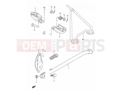 SUZUKI RM125 S (1995) (E03,E28,E33) 17 - STAND - FOOTREST