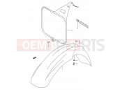 SUZUKI RM125 S (1995) (E03,E28,E33) 24 - FRONT FENDER - FRONT NUMBER PLATE