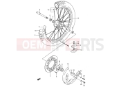 SUZUKI RM125 S (1995) (E03,E28,E33) 25 - FRONT WHEEL