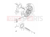SUZUKI RM125 S (1995) (E03,E28,E33) 34 - REAR WHEEL