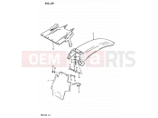 SUZUKI RM250 X (1999) -1981 29 - REAR FENDER