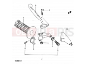 SUZUKI RM250 Z (1982) 34 - LEFT HANDLE GRIP