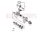 SUZUKI RM250 G (1986) 9 - CRANKSHAFT (MODEL G)