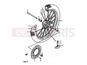 SUZUKI RM250 G (1986) 36 - FRONT WHEEL