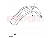 SUZUKI RM250 K (1989) (E02,E04,E24) 24 - FRONT FENDER
