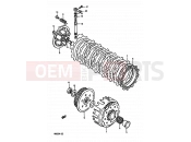 SUZUKI RM250 M (1991) (E02,E04,E24) 10 - CLUTCH (MODEL K/L/M)