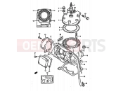 SUZUKI RM250 P (1993) (E02,E04,E24) 1 - CYLINDER