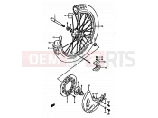 SUZUKI RM250 P (1993) (E02,E04,E24) 24 - FRONT WHEEL