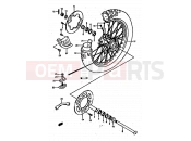 SUZUKI RM250 P (1993) (E02,E04,E24) 33 - REAR WHEEL