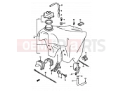 SUZUKI RM250 S (1995) (E02,E04,E24,P37) 19A - FUEL TANK (MODEL S)