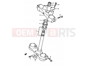 SUZUKI RM250 S (1995) (E02,E04,E24,P37) 22 - STEERING STEM