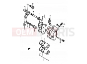 SUZUKI RM250 S (1995) (E02,E04,E24,P37) 27A - FRONT CALIPER (MODEL S)