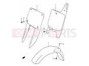 SUZUKI RM250 T (1996) (E02,E04,E24) 22 - FRONT FENDER