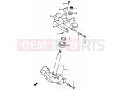 SUZUKI RM250 T (1996) (E02,E04,E24) 29 - STEERING STEM (MODEL T/V/W)