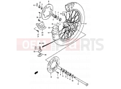 SUZUKI RM250 T (1996) (E02,E04,E24) 36 - REAR WHEEL (MODEL T/V/W/X)