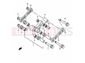SUZUKI RM250 W (1998) (E02,E04,E24,P37) 35A - REAR CUSHION LEVER (MODEL W/X)