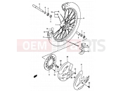 SUZUKI RM250 Y (2000) (E02,E04,E24) 30A - FRONT WHEEL (MODEL V/W/X/Y)