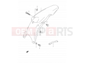 SUZUKI RM250 K1 (2001) (E02,E04,E24) 25 - REAR FENDER (MODEL K1)