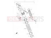SUZUKI RM250 K2 (2002) (E03,E28) 34 - REAR SHOCK ABSORBER (MODEL K1/K2/K3)