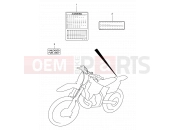 SUZUKI RM250 K3 (2003) (E03,E28) 26 - LABEL