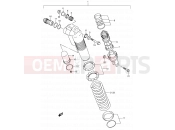 SUZUKI RM250 K5 (2005) (E03,E28) 34B - REAR SHOCK ABSORBER (MODEL K5)
