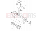 SUZUKI RM250 K (1989) (E03,E28,E33) 5 - CRANKSHAFT (MODEL K)