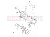 SUZUKI RM250 K (1989) (E03,E28,E33) 36A - REAR CALIPERS (MODEL L)