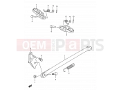 SUZUKI RM250 L (1990) (E03,E28,E33) 17 - STAND - FOOTREST