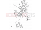 SUZUKI RM250 L (1990) (E03,E28,E33) 25 - FRONT WHEEL (MODEL K/L/M)