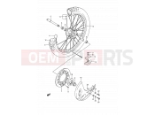 SUZUKI RM250 L (1990) (E03,E28,E33) 25A - FRONT WHEEL (MODEL N)