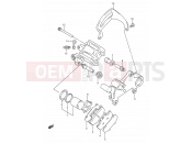 SUZUKI RM250 L (1990) (E03,E28,E33) 36 - REAR CALIPERS (MODEL K)
